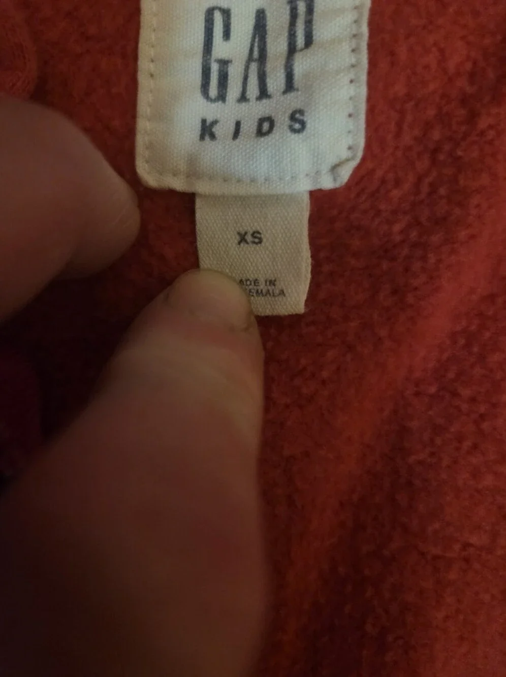 GAP Kids Bright Red Full-Zip Hoodie with Logo